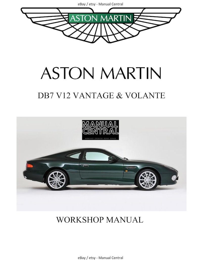 PDF - Aston Martin DB7 V12 Vantage & Volante 1999 - 2003 - Service Repair Manual - Wiring Diagrams