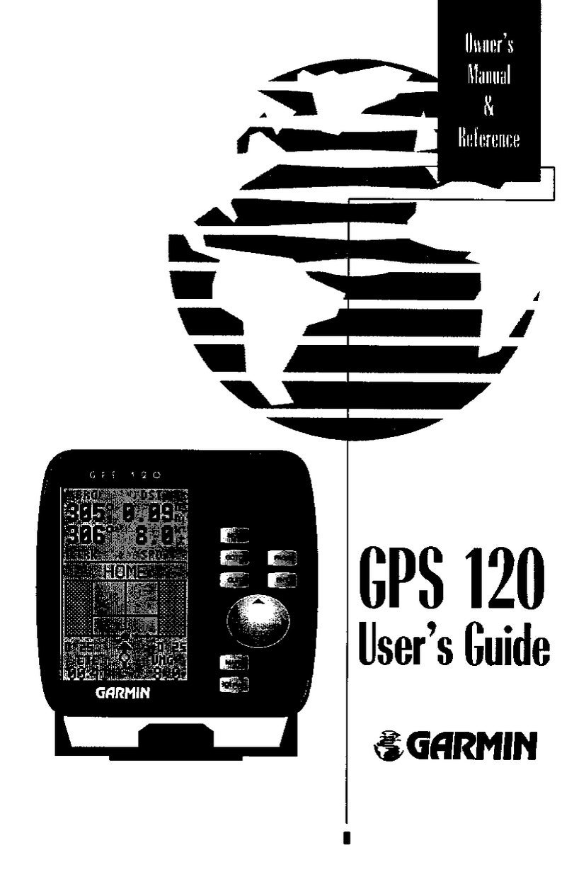 Garmin GPS 120 Navigator - Owners Manual & Reference Manual - User Guide
