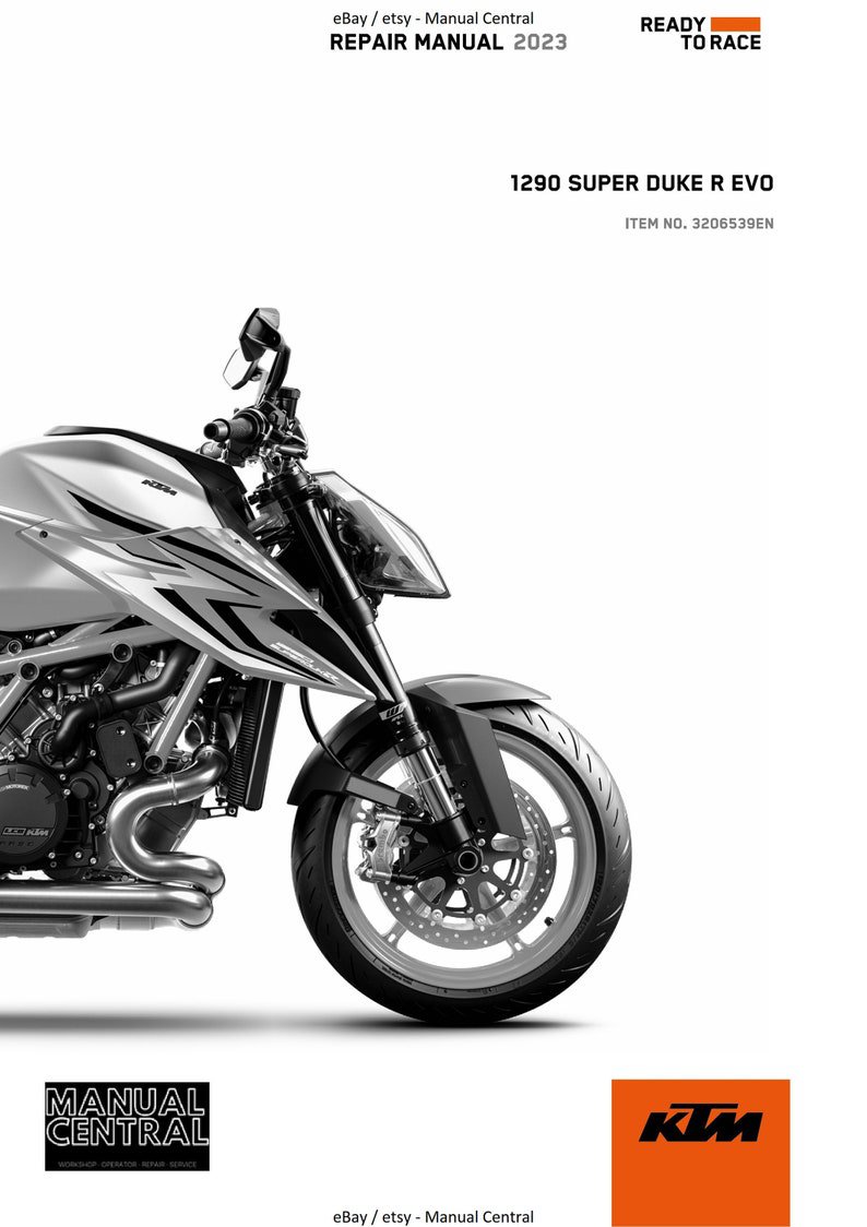PDF - KTM 2023 - 1290 Super Duke R Evo - Service Workshop Repair Manual