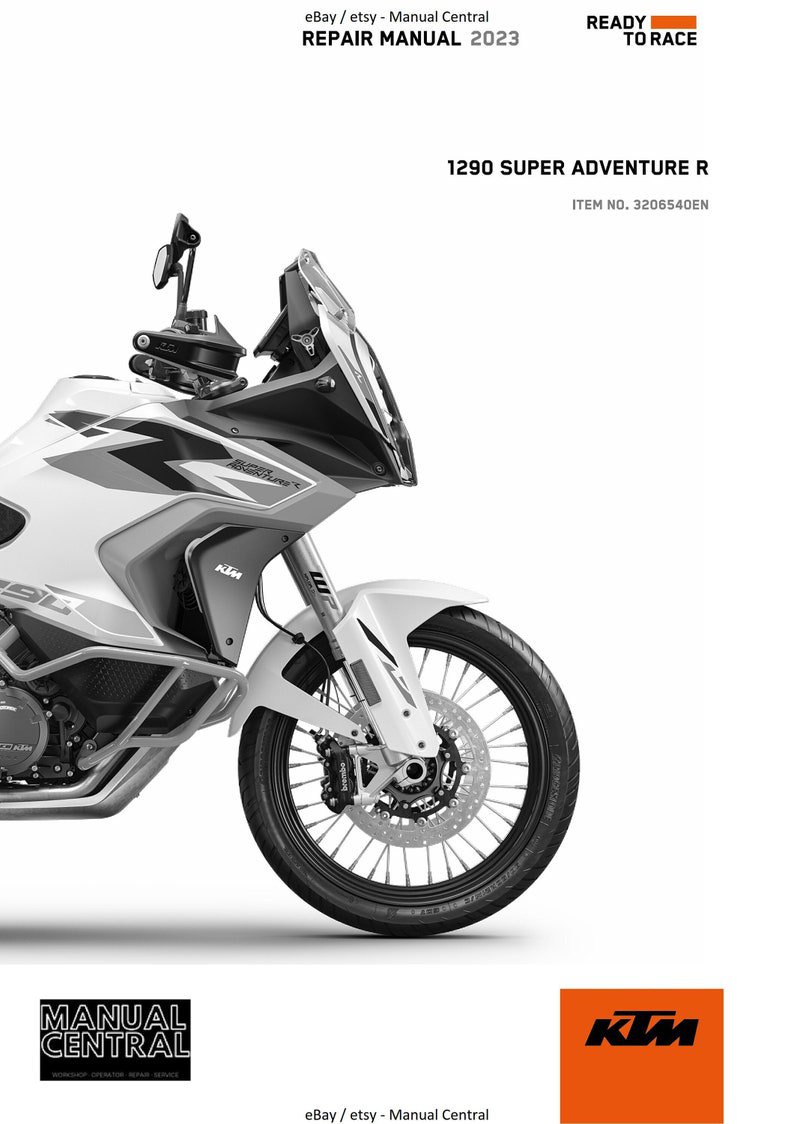 PDF - KTM 2023 - 1290 Super Adventure R - Service Workshop Repair Manual