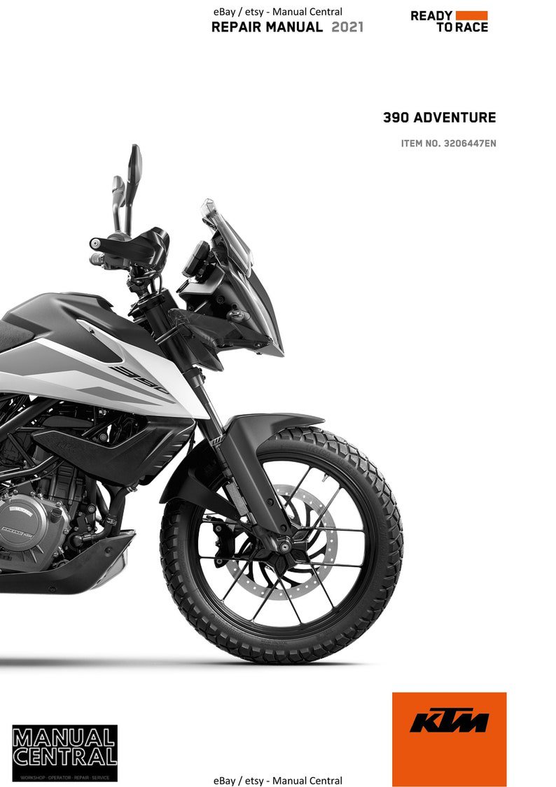 PDF - Ktm 2021 - 390 ADVENTURE - Service Workshop Repair Manual