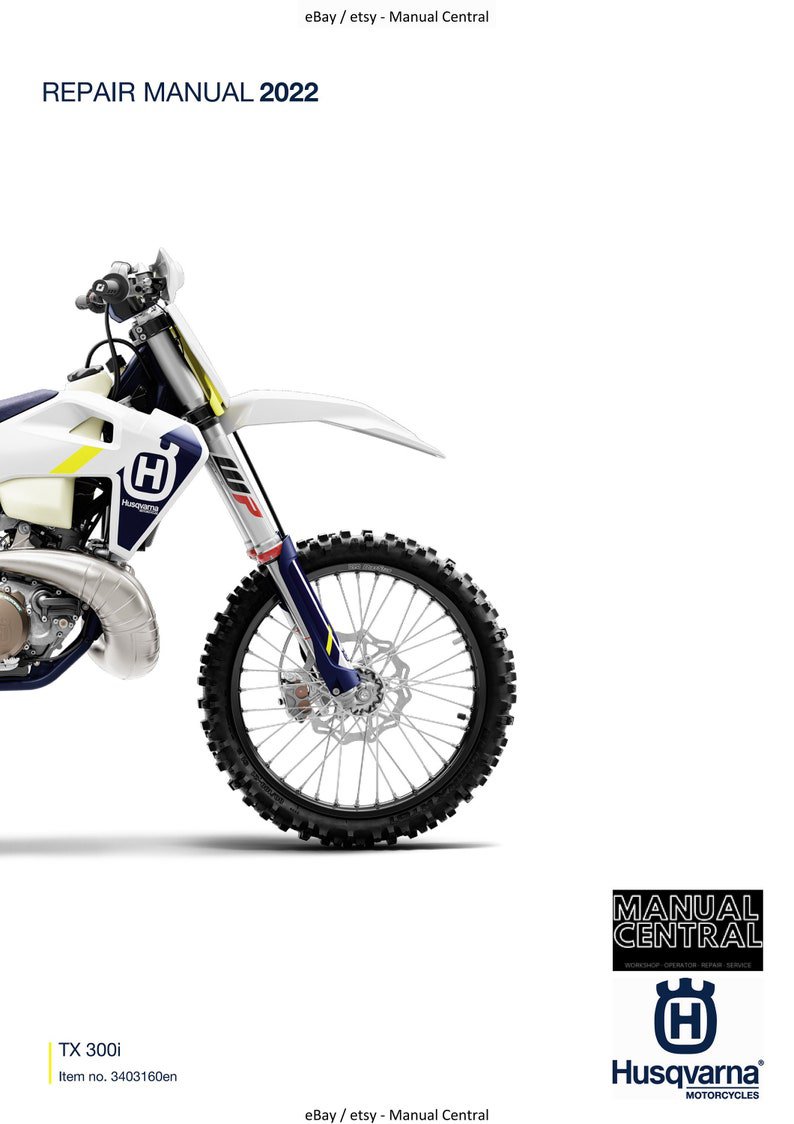 Husqvarna 2022 TX 300i Service Workshop Repair Manual