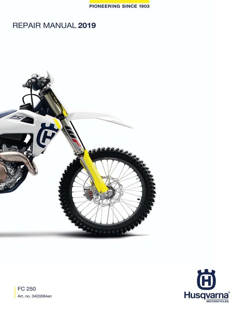 Husqvarna workshop shop service repair manual 2019 FC 250