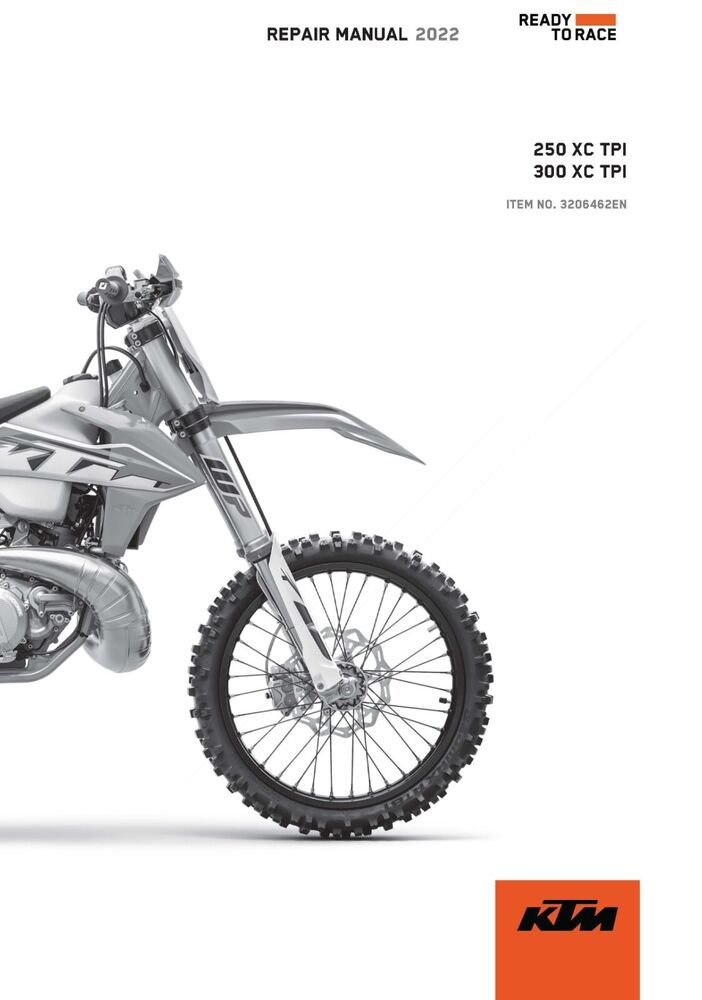 KTM Service Workshop Shop Manual ebook 2022 300 XC TPI US