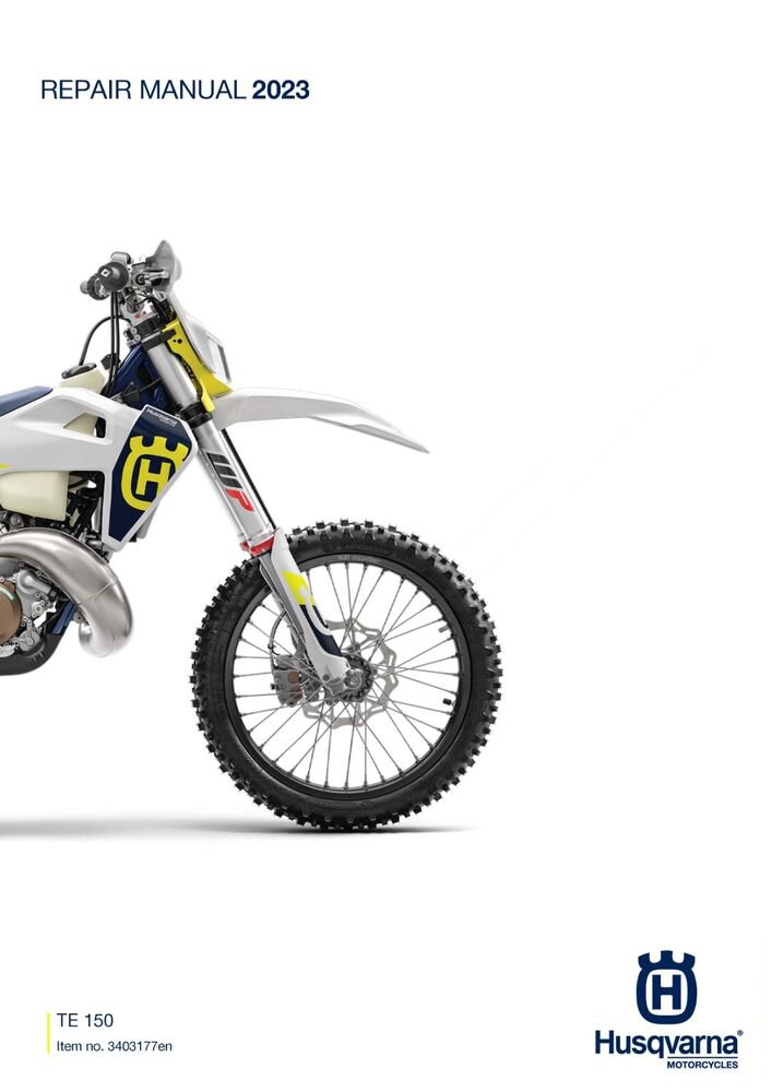 Husqvarna Service Workshop Shop Manual ebook 2023 TE 150 US