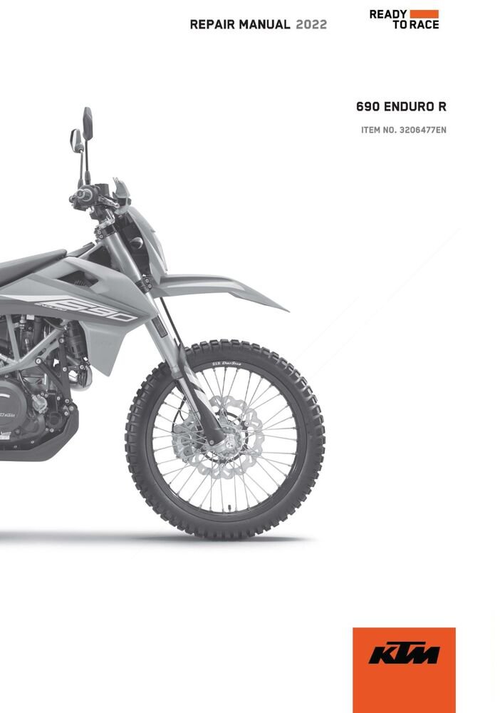 KTM Service Workshop Shop Manual ebook 2022 690 ENDURO R US