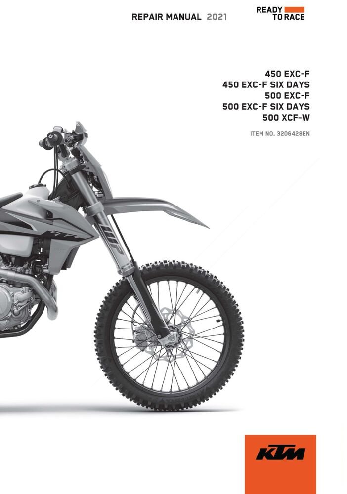 KTM Service Workshop Shop Manual ebook 2021 500 EXC?F US