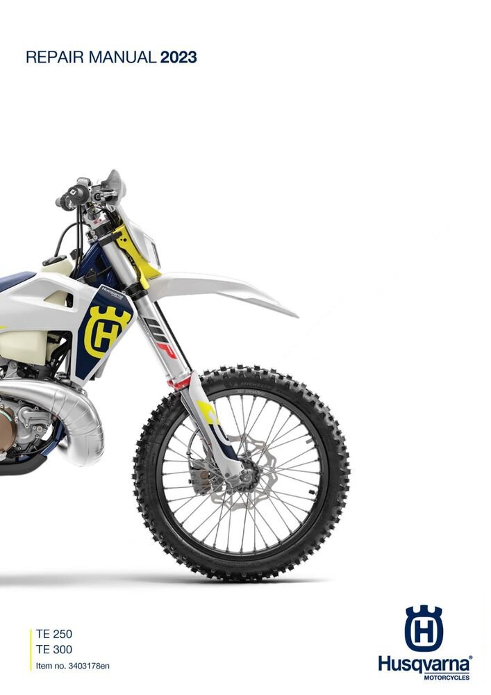 Husqvarna Service Workshop Shop Manual ebook 2023 TE 250 EU