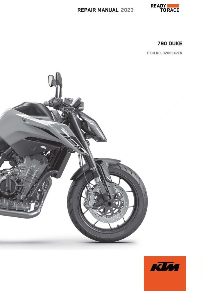 KTM Service Workshop Shop Manual ebook 2023 790 DUKE D. D. EU