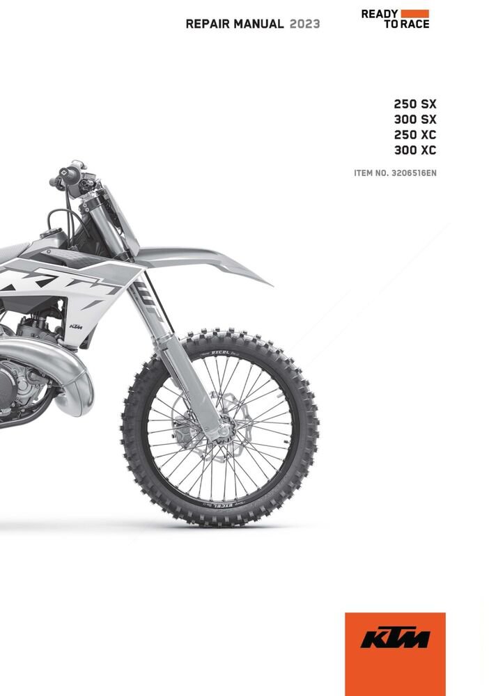 KTM Service Workshop Shop Manual ebook 2023 300 SX