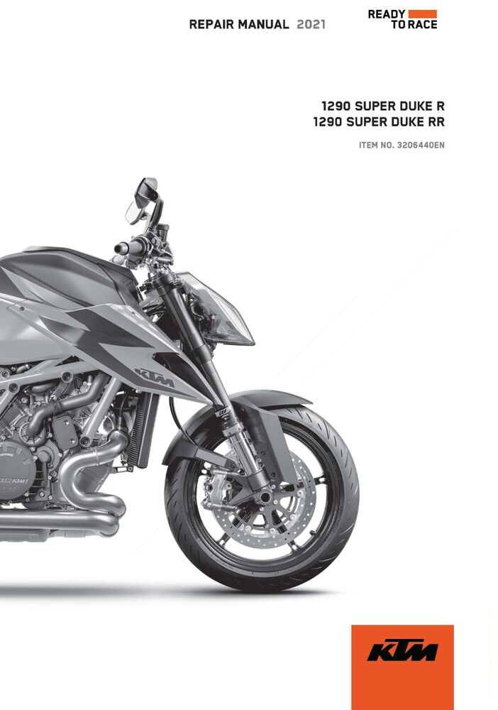 KTM Service Workshop Shop Repair Manual ebook 2021 1290 SUPER DUKE R JP
