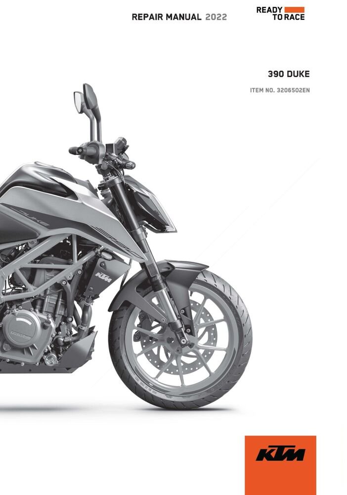KTM Service Workshop Shop Manual ebook 2022 390 DUKE US
