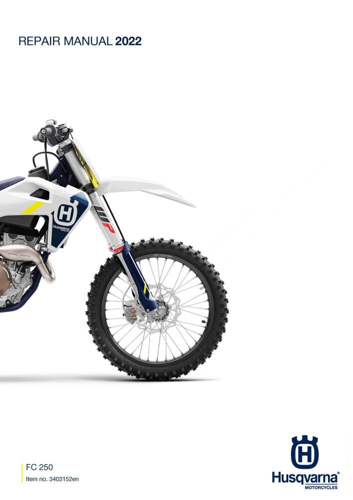 Husqvarna Service Workshop Shop Manual ebook 2022 FC 250 EU