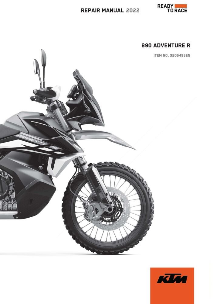 KTM Service Workshop Shop Manual ebook 2022 890 ADVENTURE R US