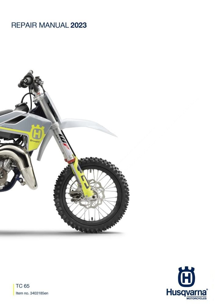 Husqvarna Service Workshop Shop Manual ebook 2023 TC 65