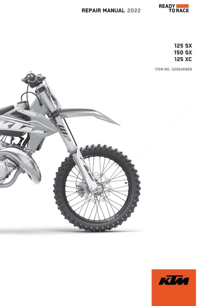 KTM Service Workshop Shop Manual ebook 2022 125 SX