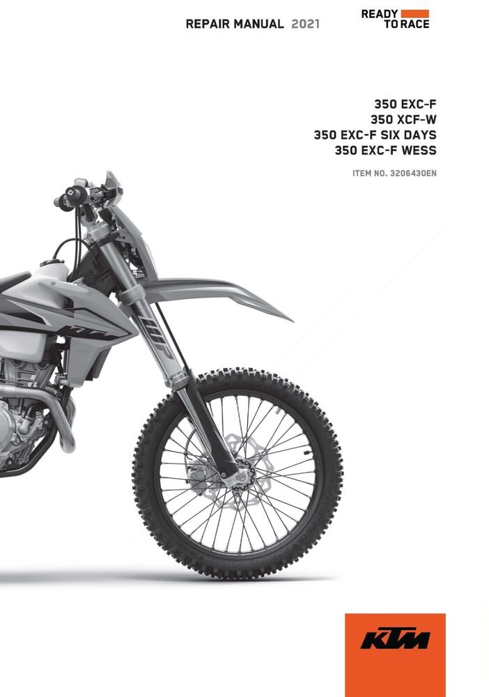 KTM Service Workshop Shop Repair Manual ebook 2021 350 XCF?W US