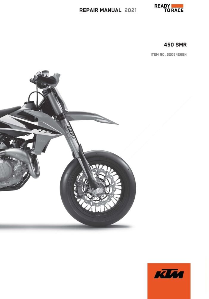 KTM Service Workshop Shop Repair Manual ebook 2021 450 SMR