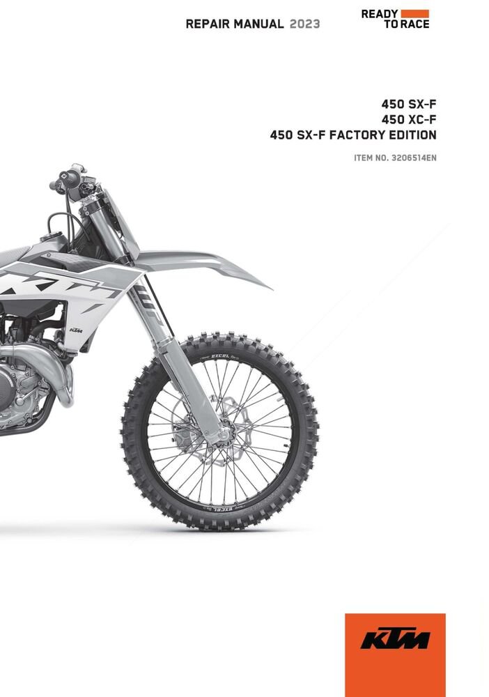 KTM Service Workshop Repair Shop Manual ebook 2023 450 XC?F US