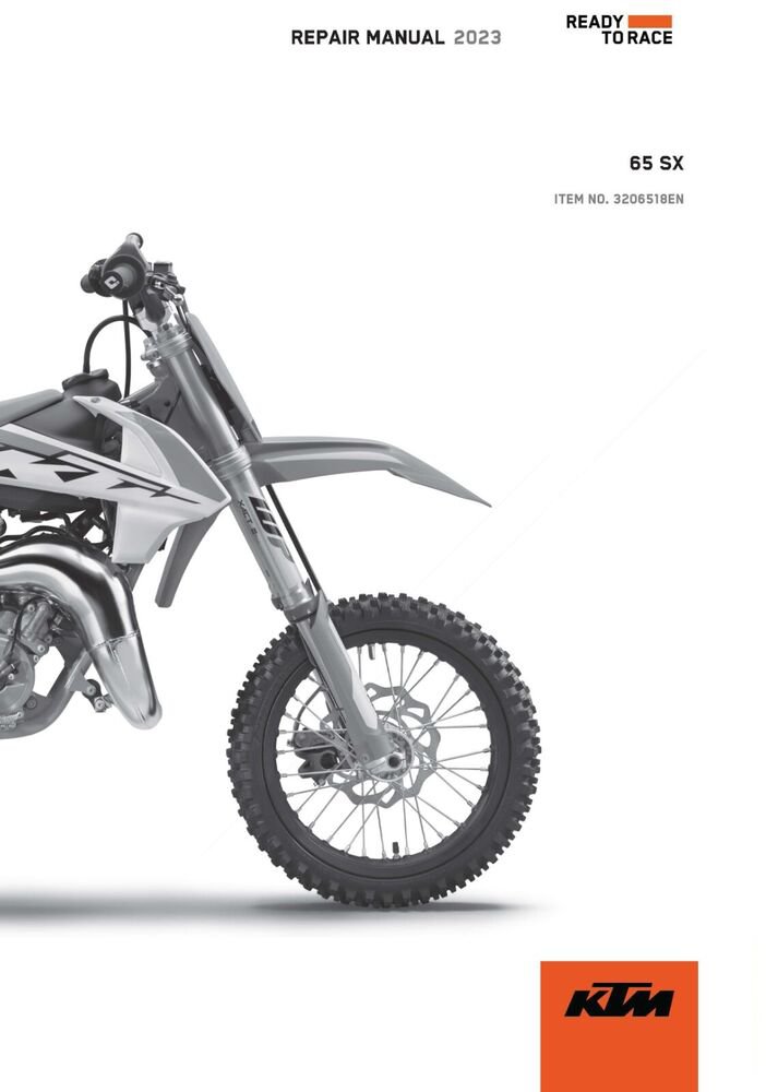 KTM Service Workshop Shop Manual ebook 2023 65 SX