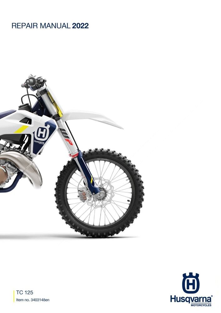 Husqvarna Service Workshop Shop Manual ebook 2022 TC 125