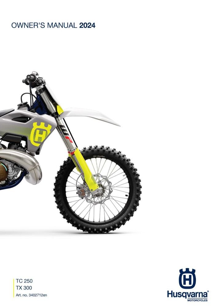 Husqvarna Owners Manual ebook Guide 2024 TC 250