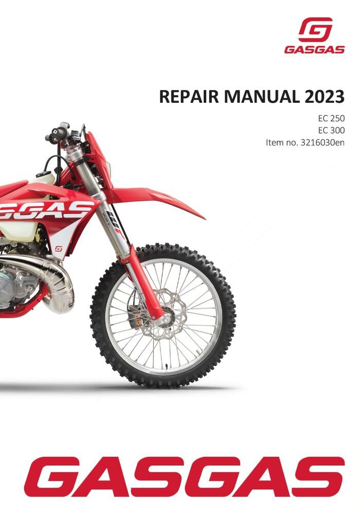 GasGas Gas Gas Service Workshop Shop Manual Repair ebook 2023 EC 250 EU