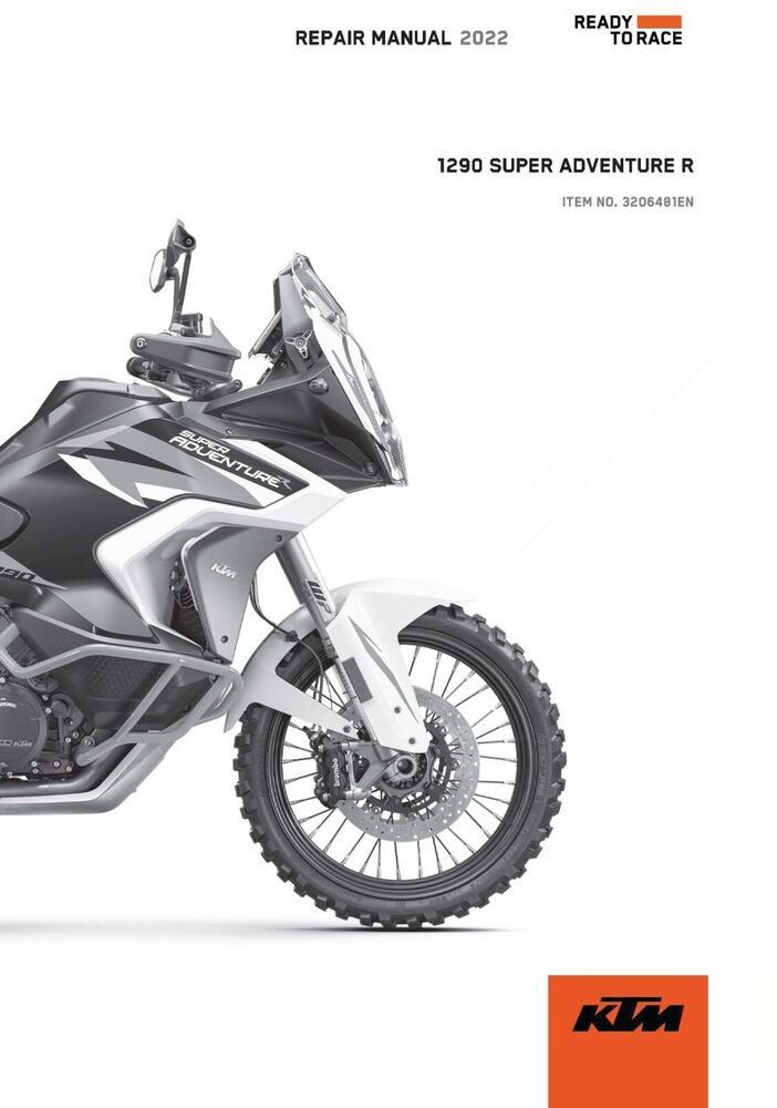 KTM Service Workshop Shop Manual ebook 2022 1290 SUPER ADVENTURE R OT JP
