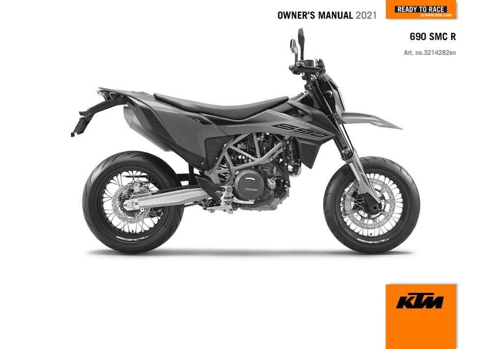 KTM Owners Manual ebook Guide 2021 690 SMC R Country US