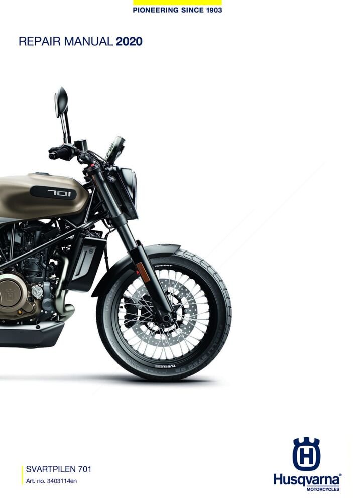 Husqvarna workshop shop service repair manual 2020 SVARTPILEN 701 EU