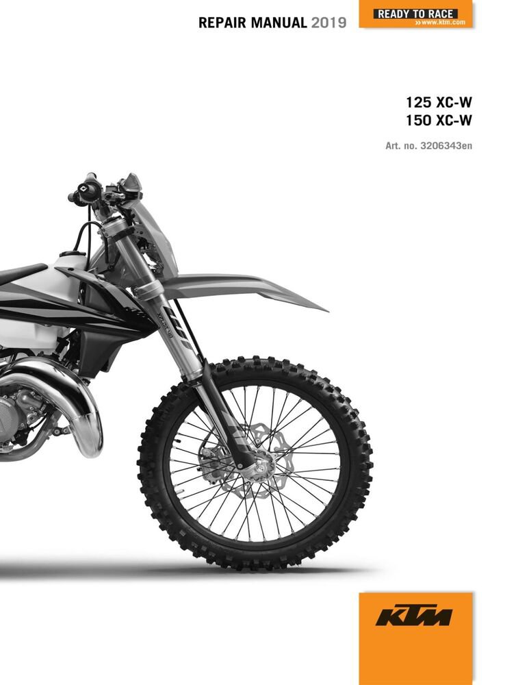 KTM Service Workshop Shop Manual ebook 2019 150 XC-W US
