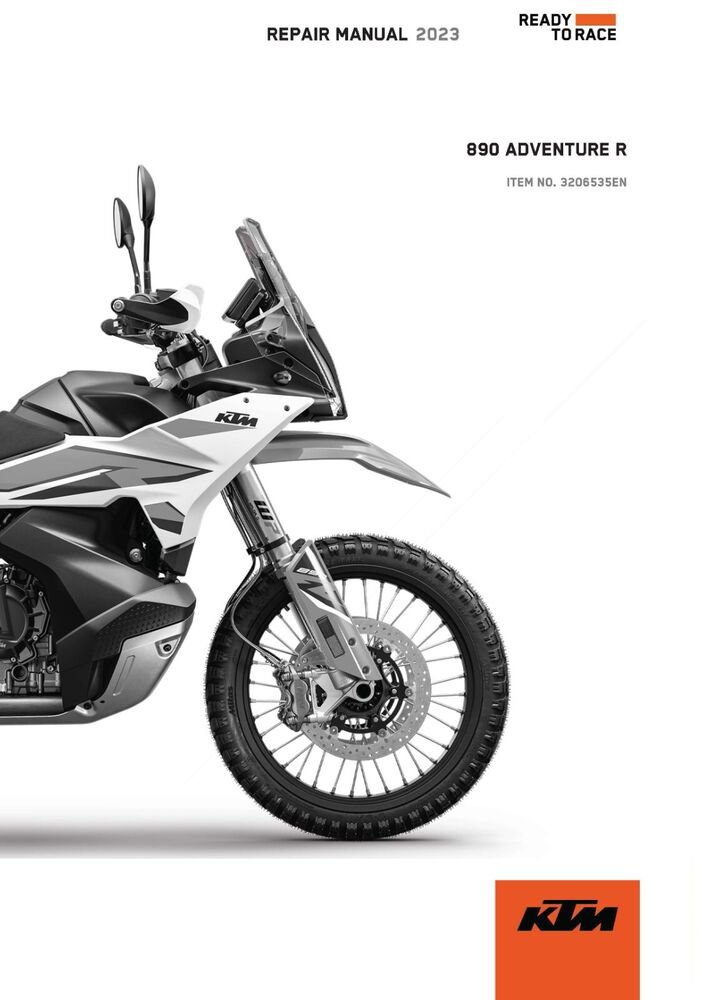 KTM Service Workshop Shop Manual ebook 2023 890 ADVENTURE R US