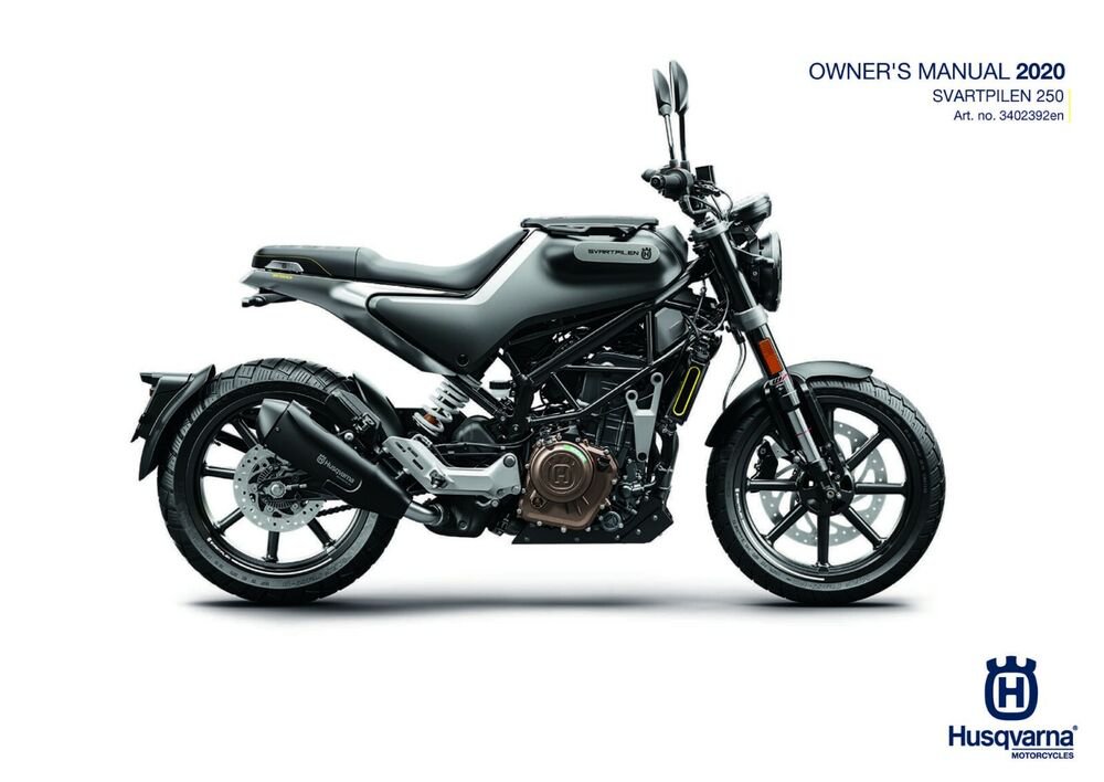 Husqvarna Owners Manual ebook Guide 2020 250 Svartpilen