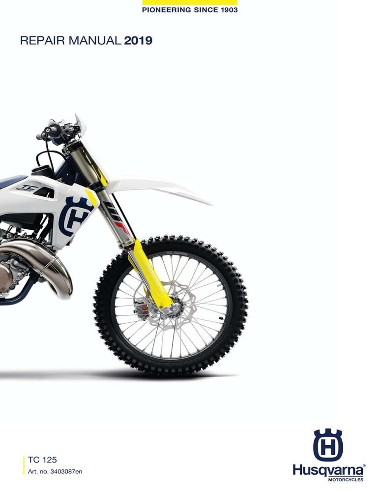 Husqvarna workshop shop service repair manual 2019 TC 125