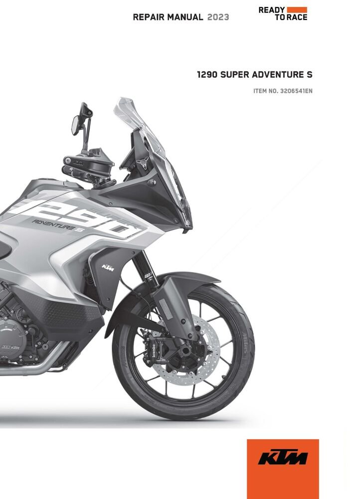 KTM Service Workshop Shop Repair Manual ebook 2023 1290 SUPER ADVENTURE S AR