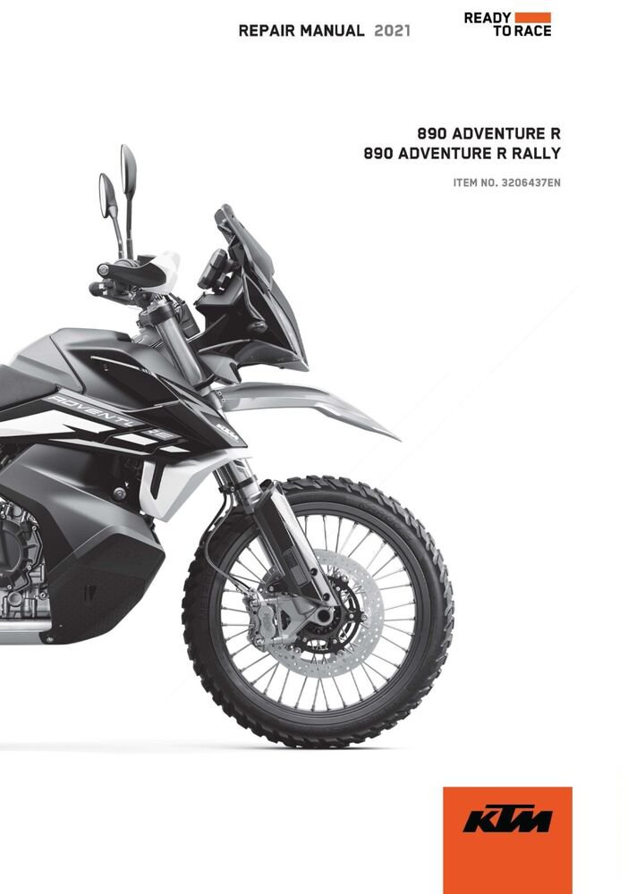 KTM Service Workshop Shop Manual ebook 2021 890 ADVENTURE R RALLY EU