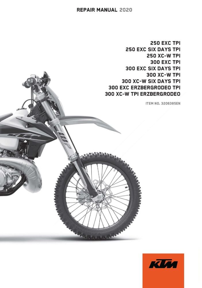 KTM Service Workshop Shop Repair Manual ebook 2020 300 EXC TPI EU