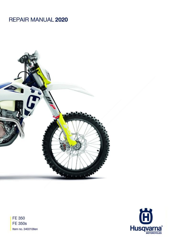 Husqvarna Service Workshop Shop Repair Manual ebook 2020 FE 350 EU