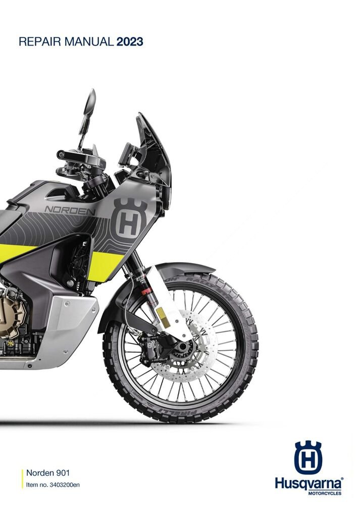 Husqvarna Service Workshop Shop Manual ebook 2023 Norden 901 CN