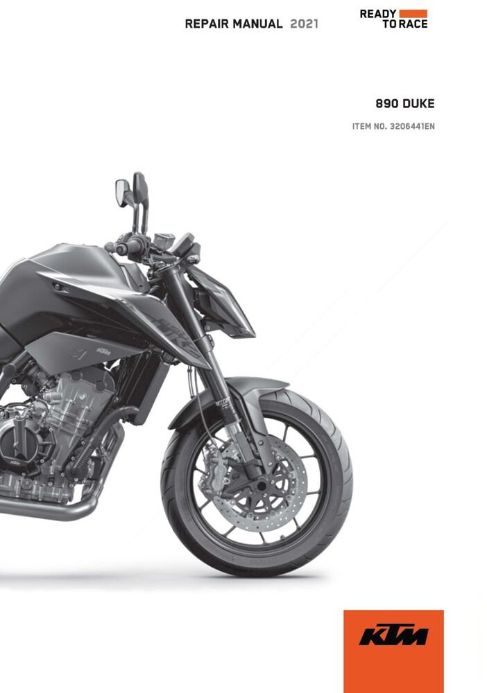 KTM Service Workshop Shop Repair Manual ebook 2021 890 DUKE US