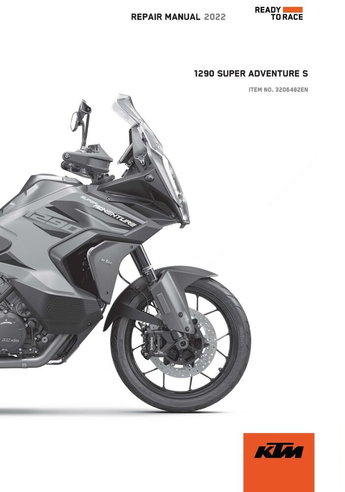 KTM Service Workshop Shop Manual ebook 2022 1290 SUPER ADVENTURE S EU