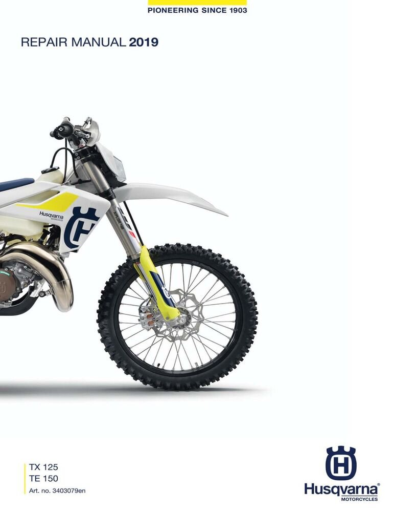 Husqvarna workshop shop service repair manual 2019 TX 125 EU