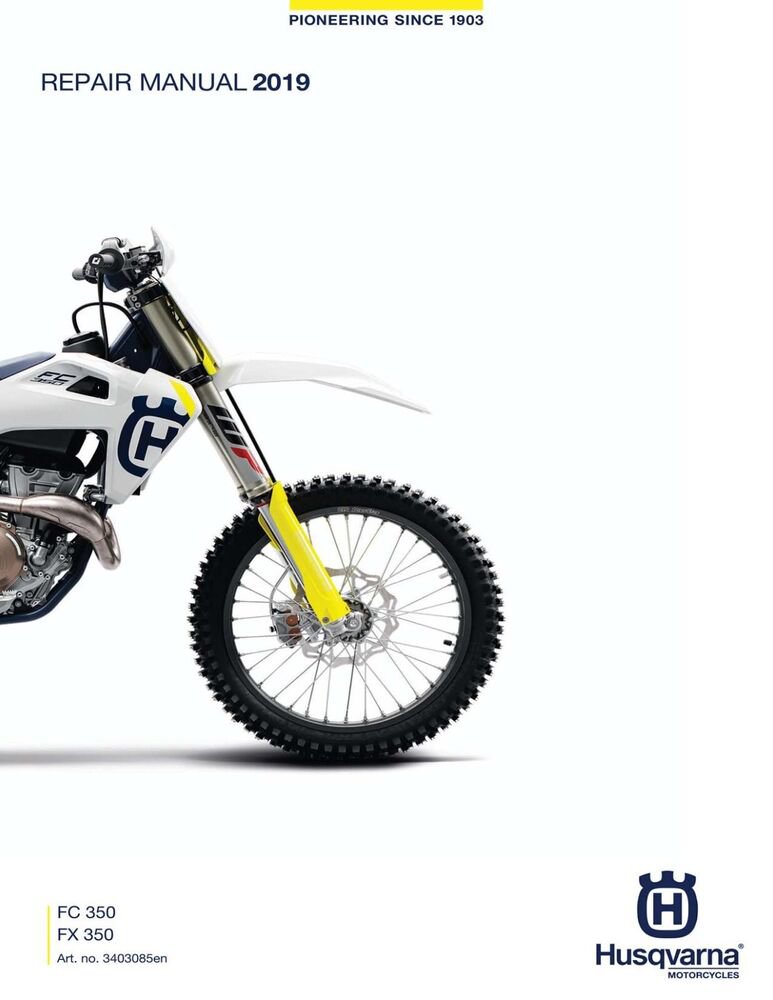 Husqvarna workshop shop service repair manual 2019 FC 350