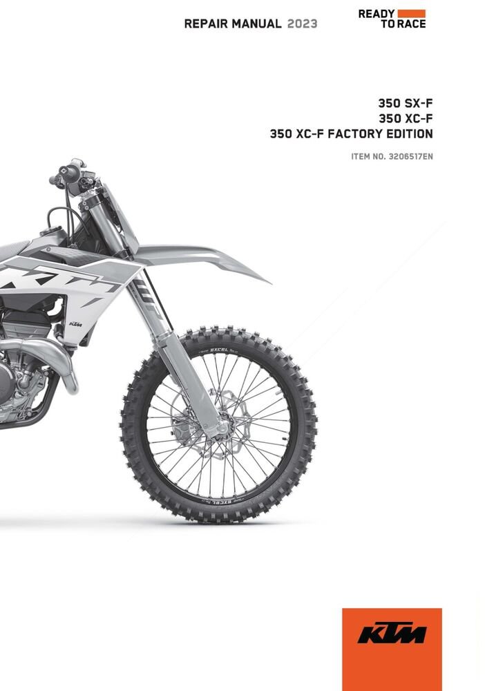 KTM Service Workshop Repair Shop Manual ebook 2023 350 SX?F US
