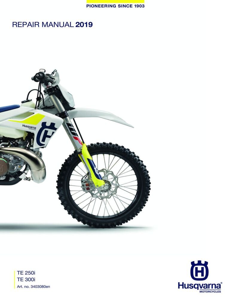Husqvarna workshop shop service repair manual 2019 TE 300i EU