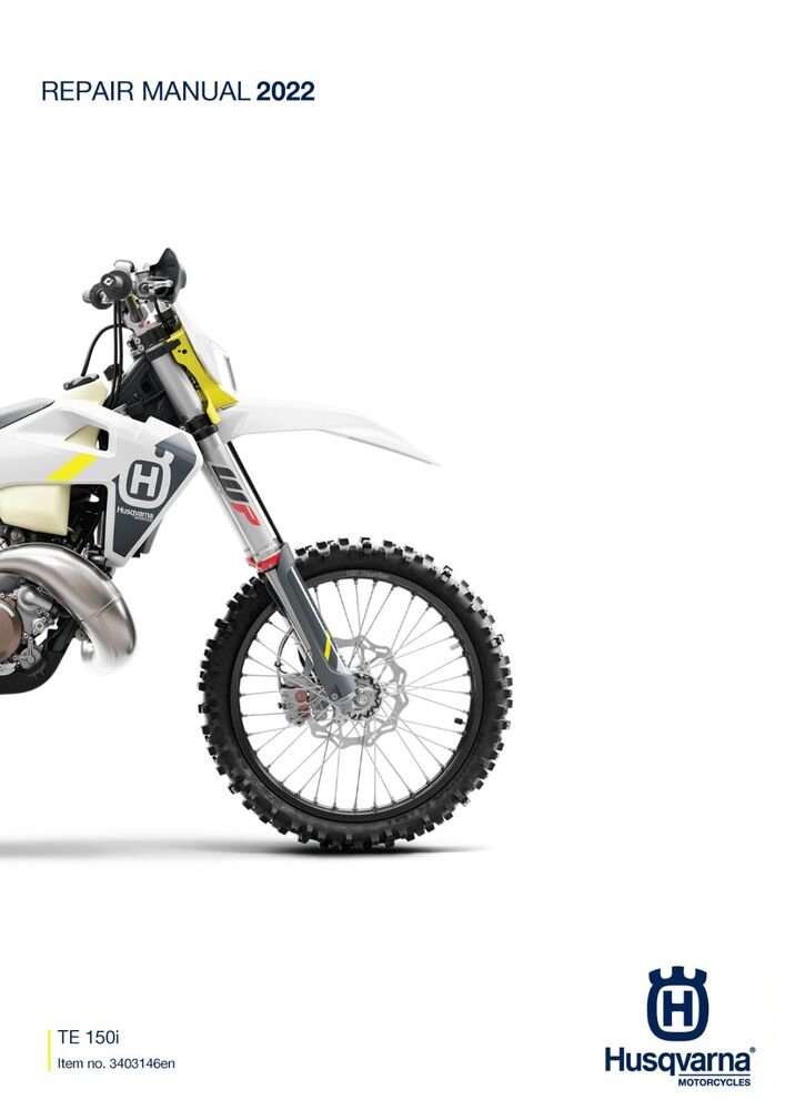 Husqvarna Service Workshop Shop Manual ebook 2022 TE 150i EU