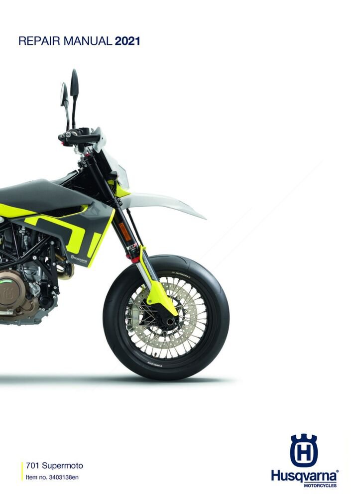 Husqvarna Service Workshop Shop Manual ebook 2021 701 SUPERMOTO US