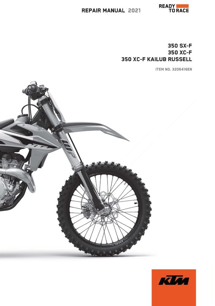 KTM Service Workshop Shop Manual ebook 2021 350 SX?F EU