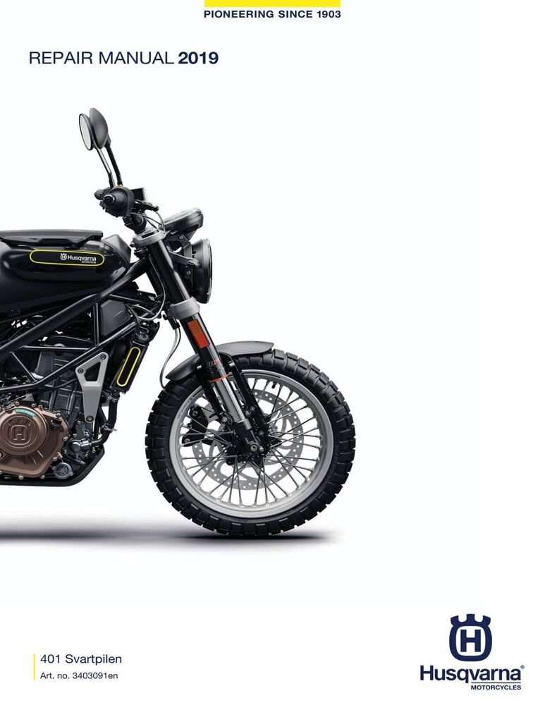 Husqvarna workshop shop service repair manual 2019 401 Svartpilen EU