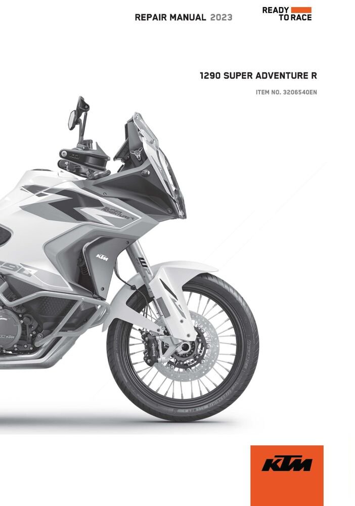 KTM Service Workshop Shop Repair Manual ebook 2023 1290 SUPER ADVENTURE R OT EU